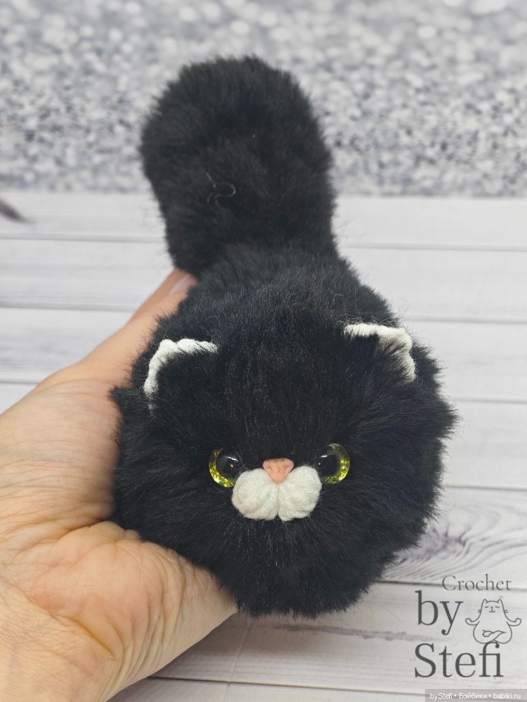 Чёрненький котофей — Вязаные игрушки и амигуруми: крючком
