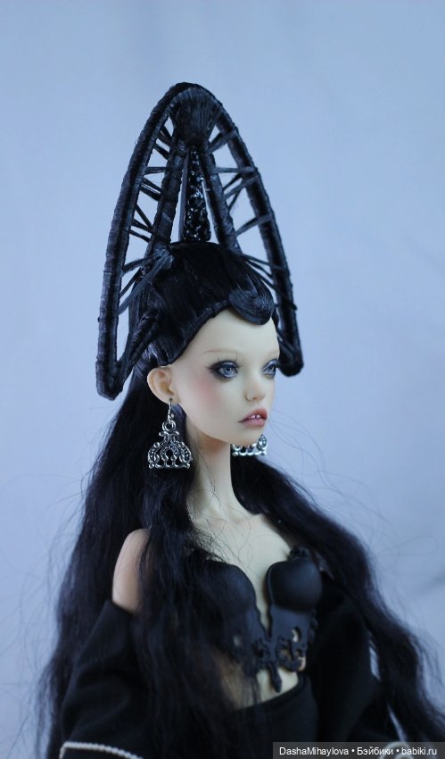 Парик кокошник для куклы Popovy sisters