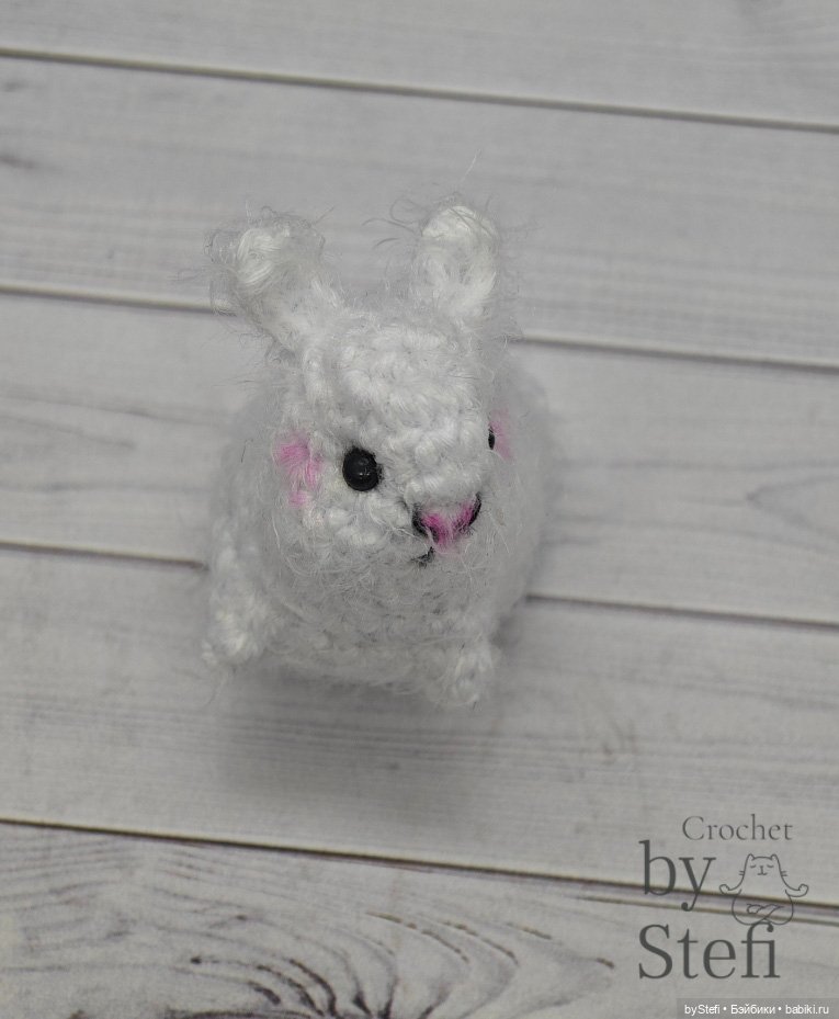 Мини-кролик — Вязаные игрушки и амигуруми: крючком
