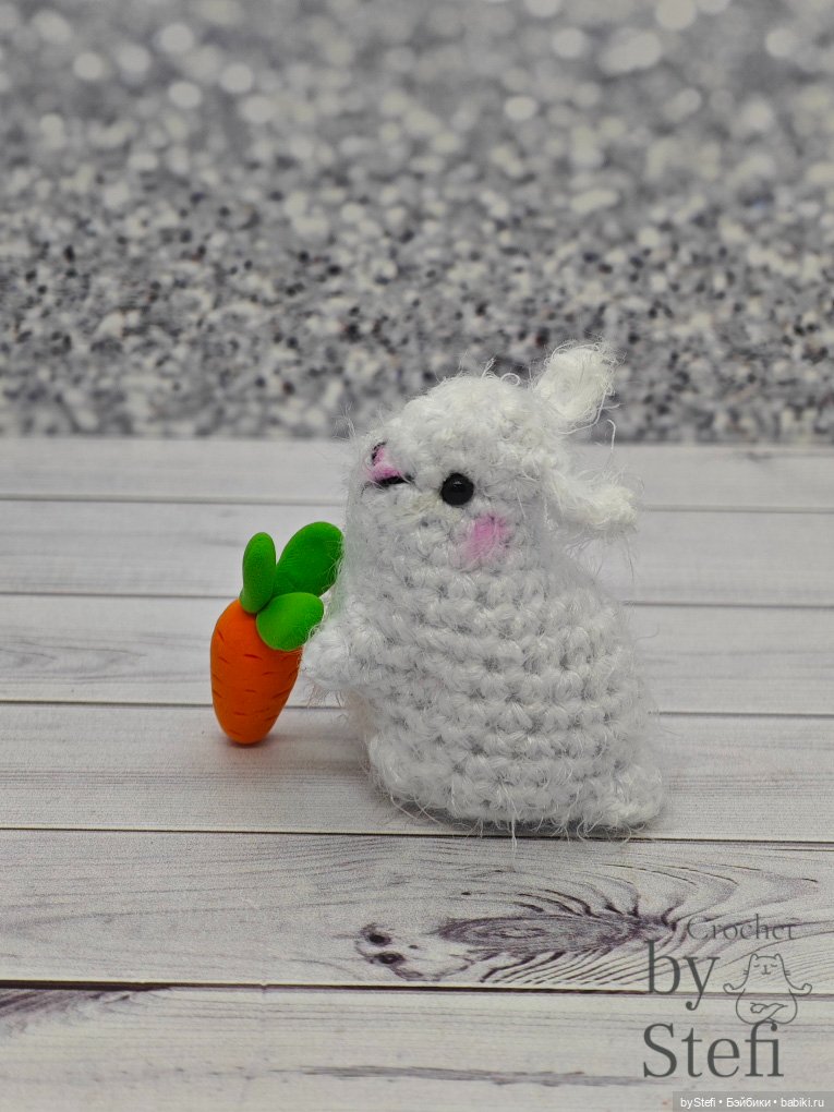 Мини-кролик — Вязаные игрушки и амигуруми: крючком (фото 9)