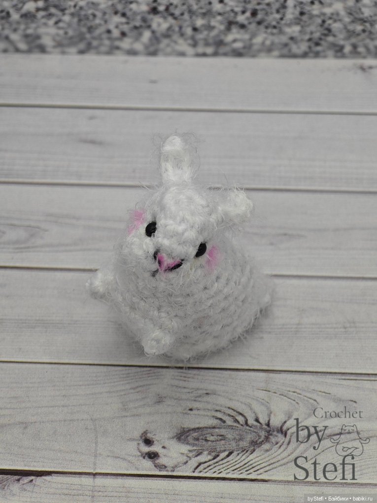 Мини-кролик — Вязаные игрушки и амигуруми: крючком (фото 7)