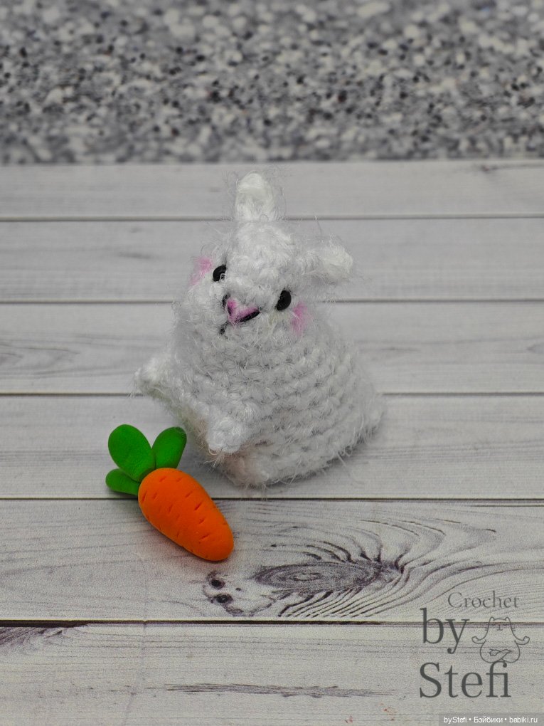Мини-кролик — Вязаные игрушки и амигуруми: крючком (фото 8)