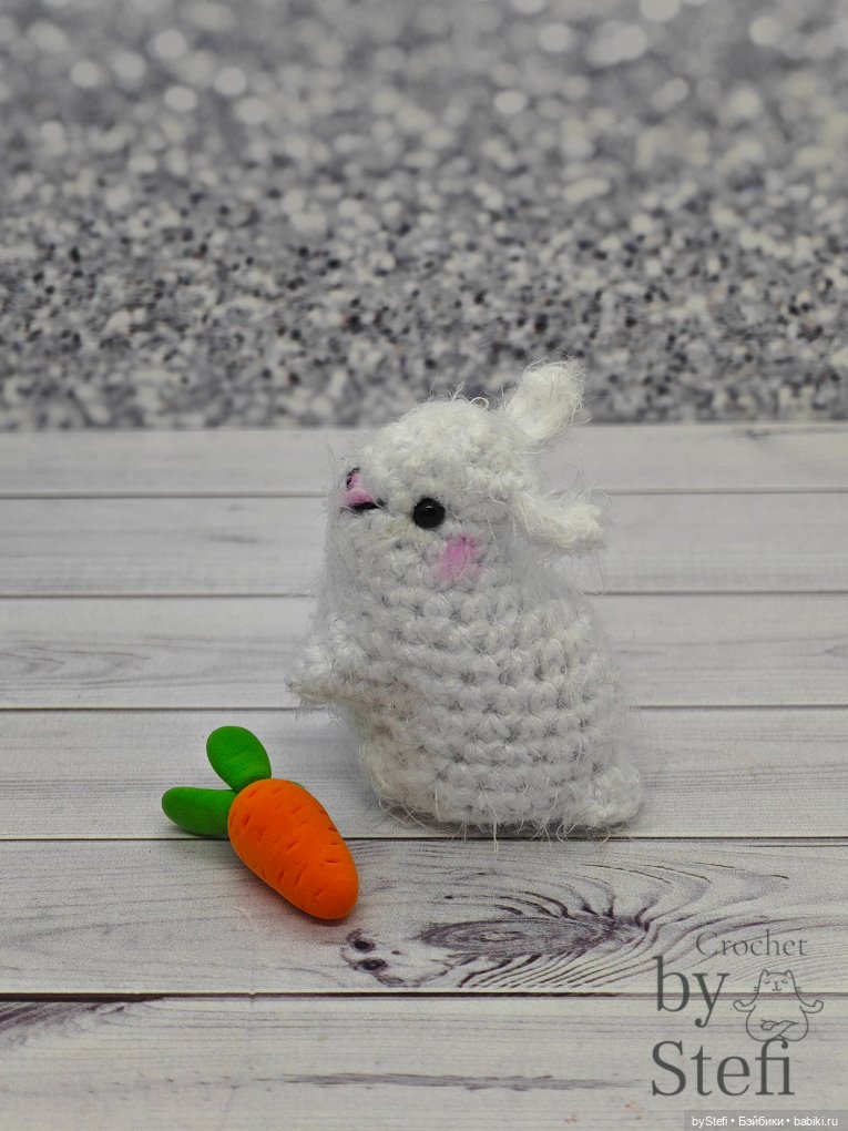 Мини-кролик — Вязаные игрушки и амигуруми: крючком (фото 10)