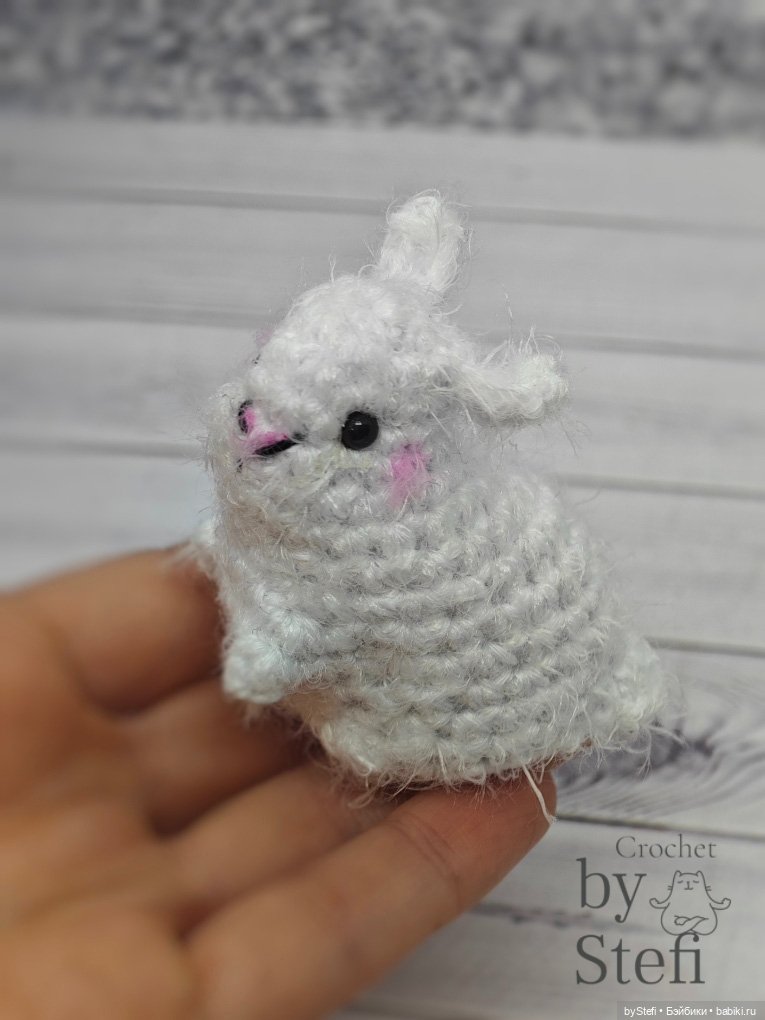 Мини-кролик — Вязаные игрушки и амигуруми: крючком
