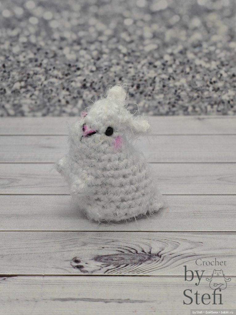 Мини-кролик — Вязаные игрушки и амигуруми: крючком