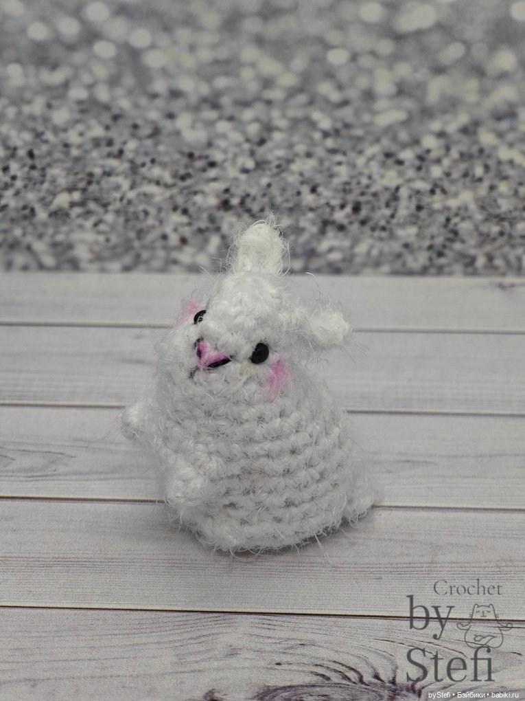 Мини-кролик — Вязаные игрушки и амигуруми: крючком