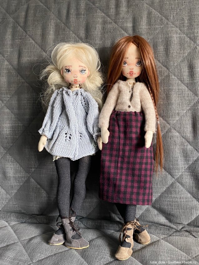 Две девочки — Авторские текстильные куклы: Вальдорфские