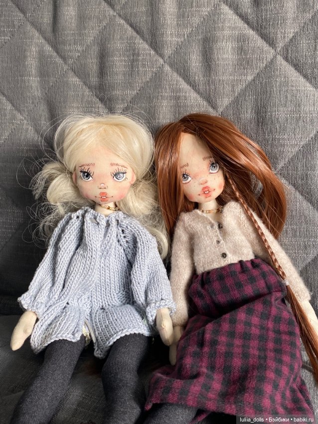 Две девочки — Авторские текстильные куклы: Вальдорфские (фото 2)