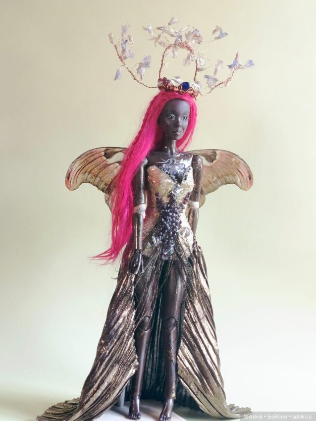 Мулатка - шоколадка 🍫 — Авторские шарнирные куклы своими руками: лепка (фото 10)