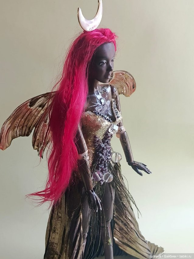 Мулатка - шоколадка 🍫 — Авторские шарнирные куклы своими руками: лепка (фото 8)