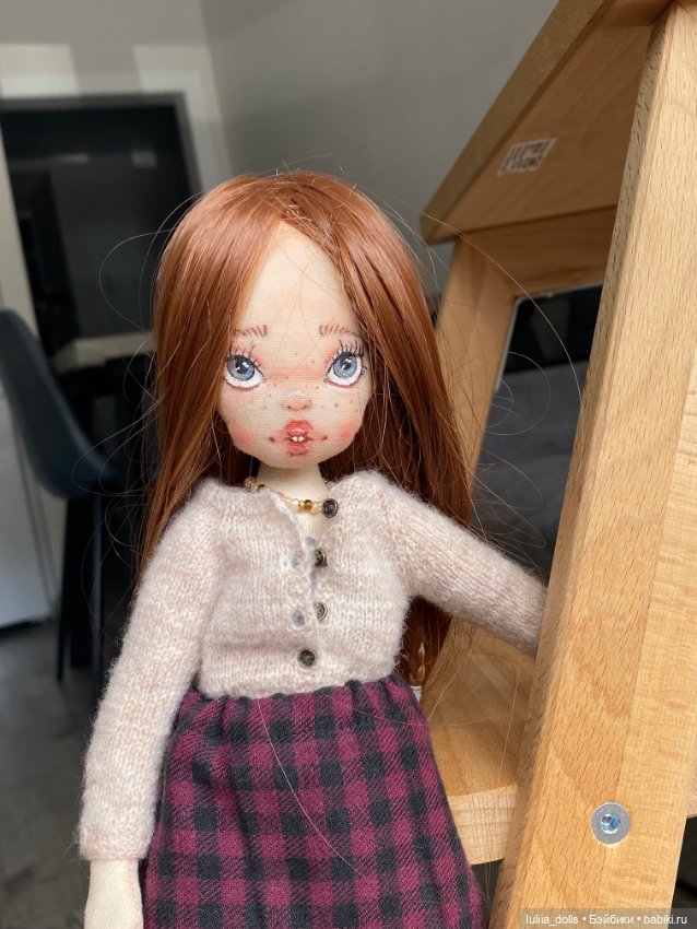 Девушка с веснушками — Авторские текстильные куклы: Вальдорфские (фото 10)