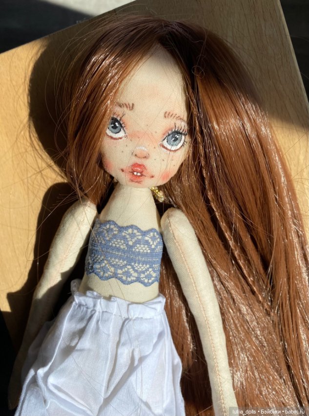 Девушка с веснушками — Авторские текстильные куклы: Вальдорфские (фото 6)