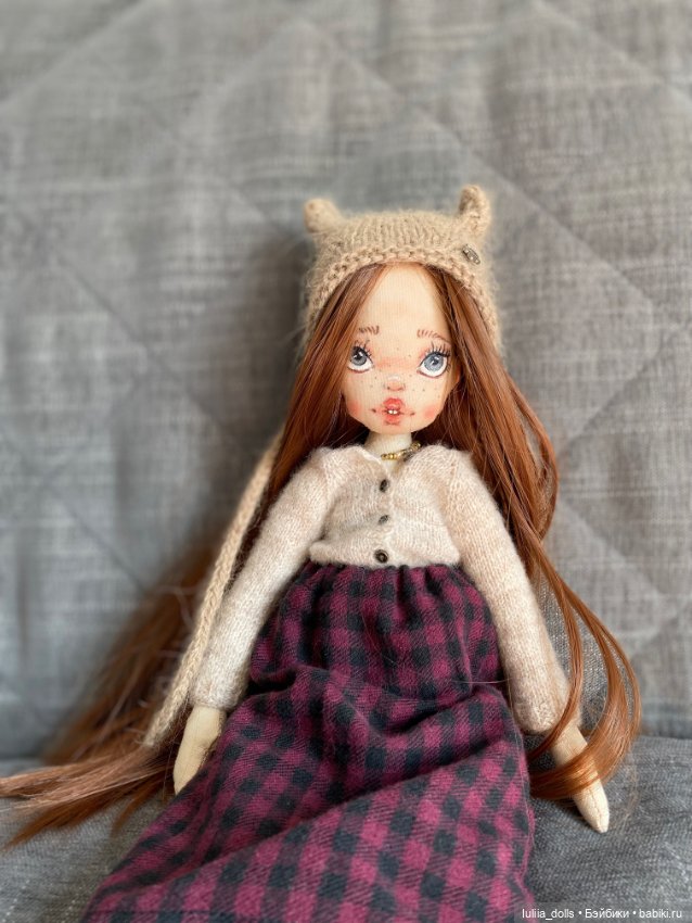 Девушка с веснушками — Авторские текстильные куклы: Вальдорфские