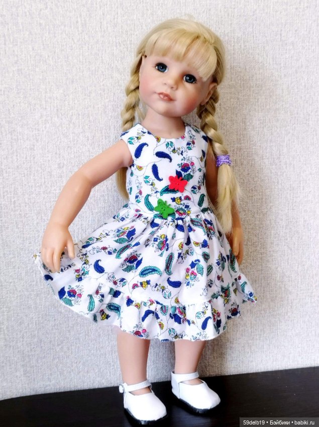 Летний сарафанчик для Ханны 50 см от готц (фото 9)