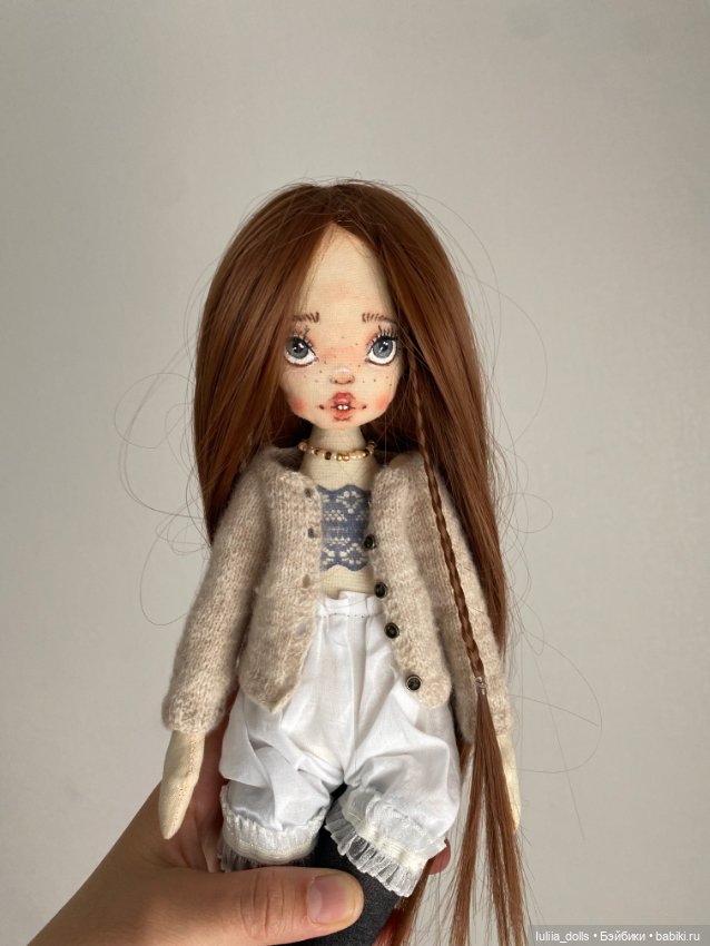 Девушка с веснушками — Авторские текстильные куклы: Вальдорфские (фото 5)