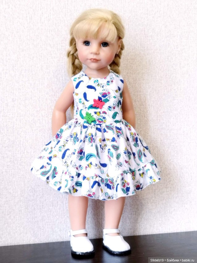 Летний сарафанчик для Ханны 50 см от готц (фото 4)