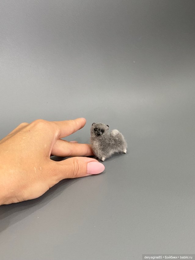 Мини собачка — Валяные игрушки из шерсти: сухое валяние (фото 8)