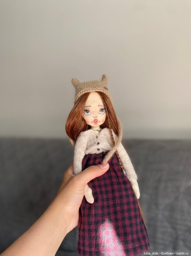 Девушка с веснушками — Авторские текстильные куклы: Вальдорфские