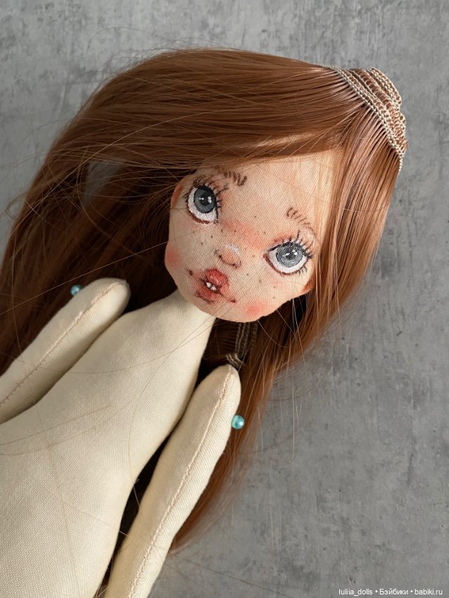 Девушка с веснушками — Авторские текстильные куклы: Вальдорфские