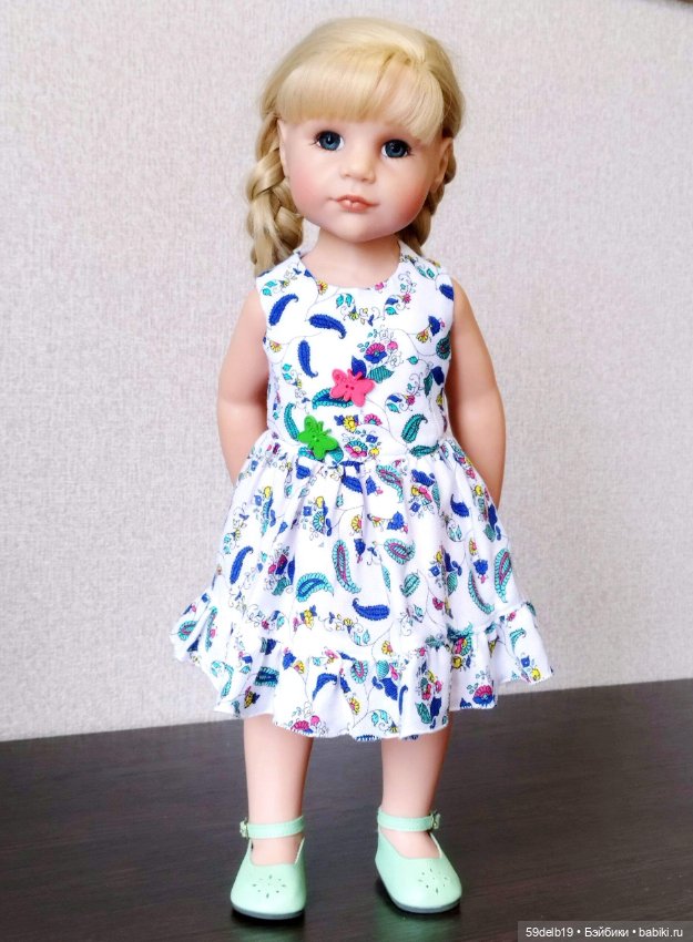Летний сарафанчик для Ханны 50 см от готц (фото 7)