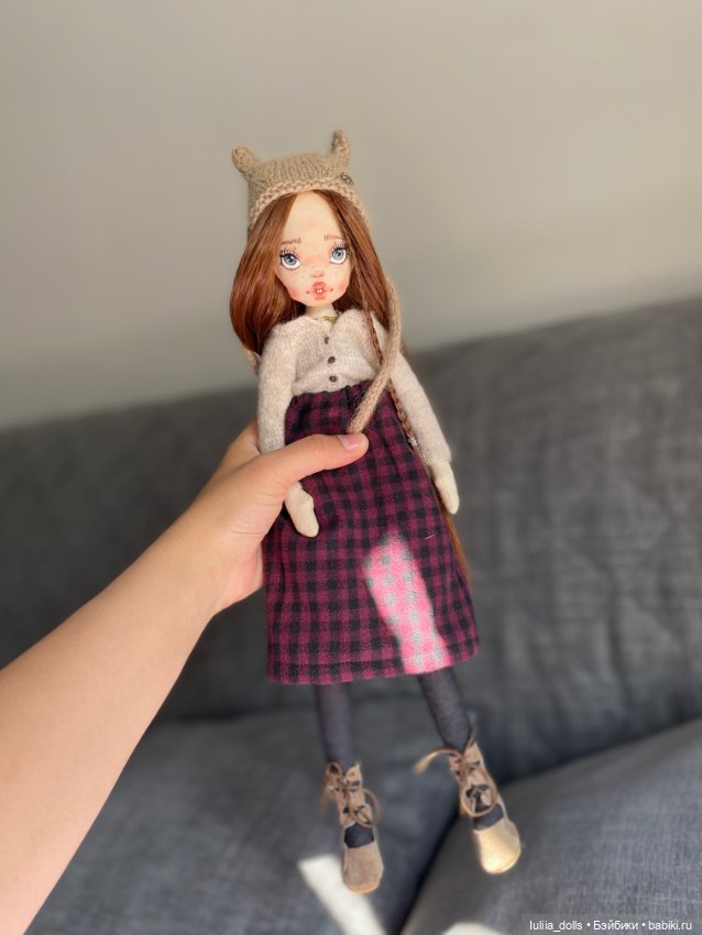 Девушка с веснушками — Авторские текстильные куклы: Вальдорфские