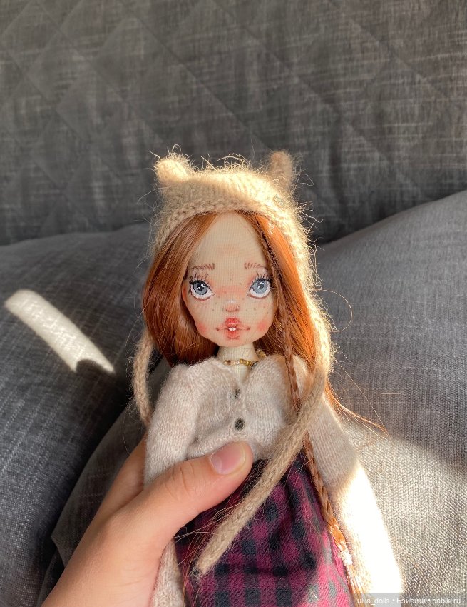 Девушка с веснушками — Авторские текстильные куклы: Вальдорфские
