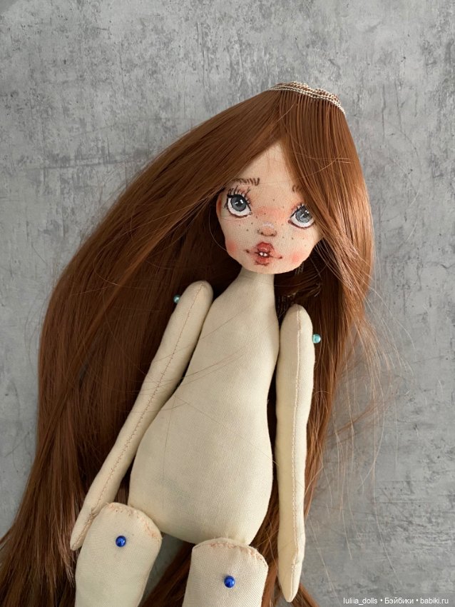 Девушка с веснушками — Авторские текстильные куклы: Вальдорфские (фото 2)