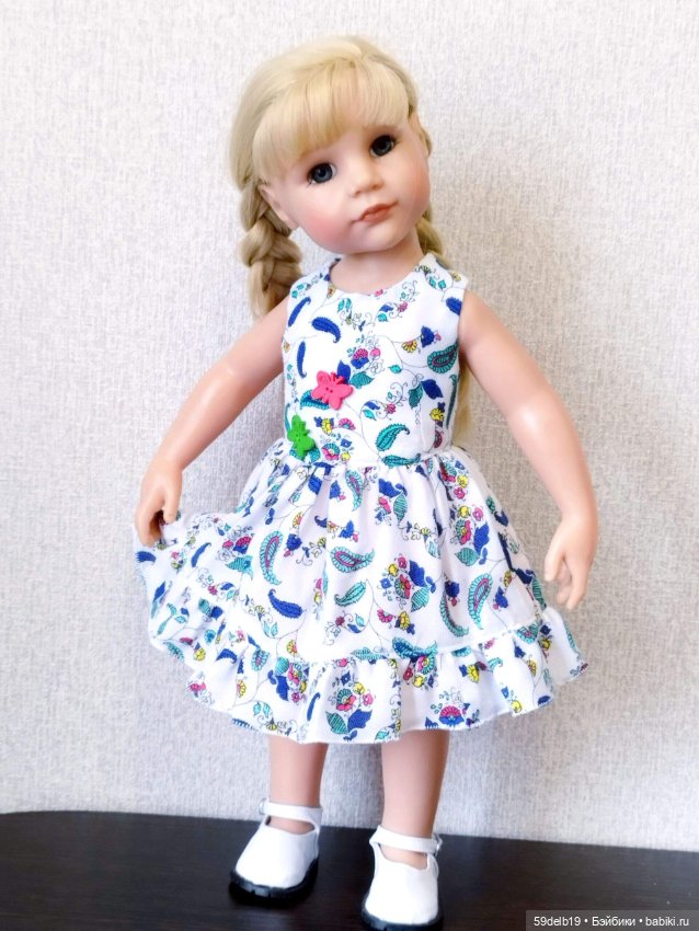 Летний сарафанчик для Ханны 50 см от готц (фото 6)