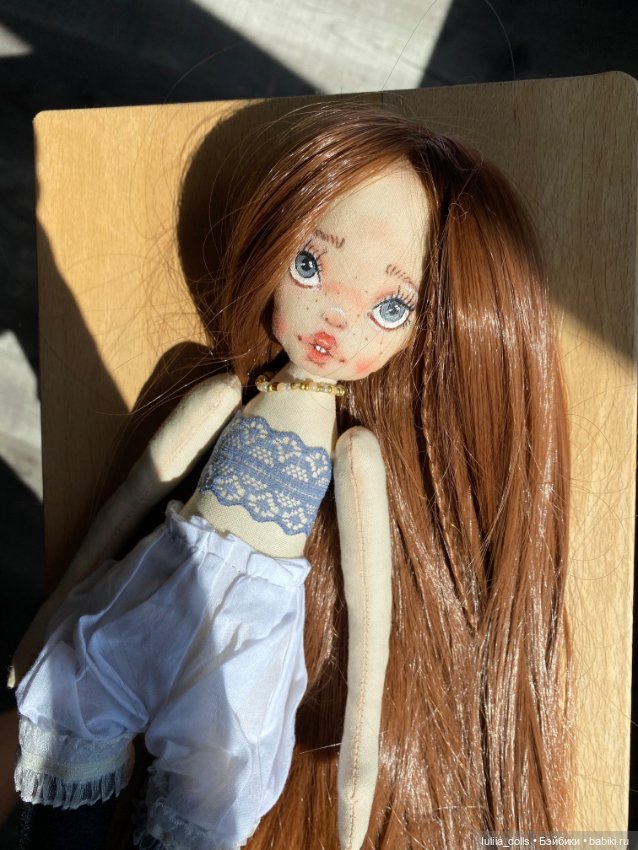 Девушка с веснушками — Авторские текстильные куклы: Вальдорфские (фото 7)