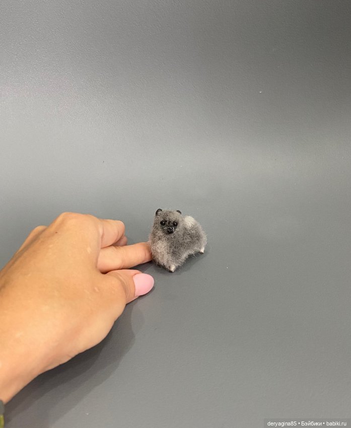 Мини собачка — Валяные игрушки из шерсти: сухое валяние (фото 6)