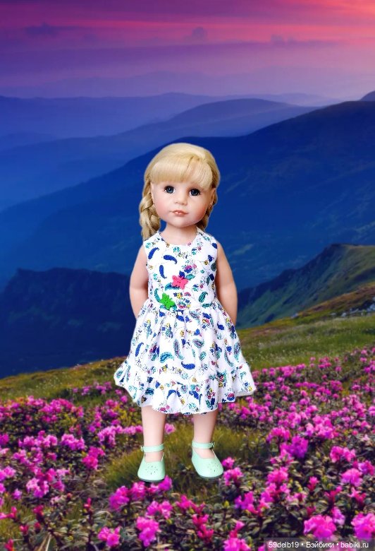 Летний сарафанчик для Ханны 50 см от готц