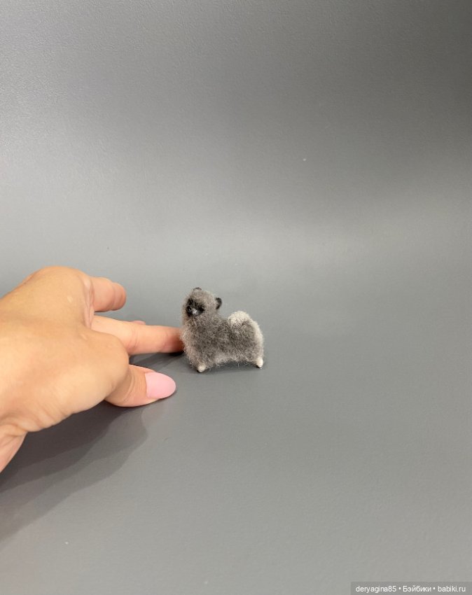 Мини собачка — Валяные игрушки из шерсти: сухое валяние (фото 5)