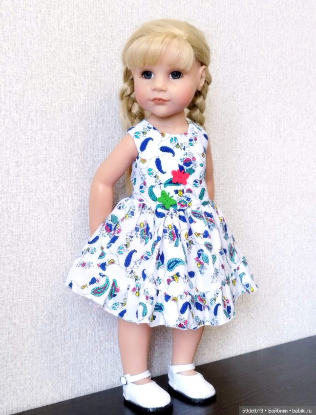 Летний сарафанчик для Ханны 50 см от готц (фото 5)