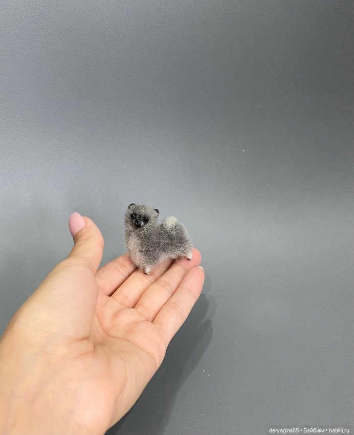 Мини собачка — Валяные игрушки из шерсти: сухое валяние (фото 7)
