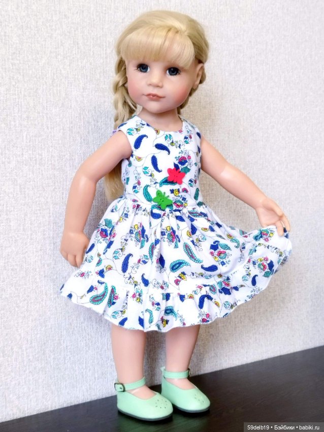 Летний сарафанчик для Ханны 50 см от готц (фото 3)
