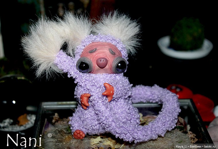 Новые существа) — Игрушки в смешанной технике (мех и глина): Арт (фото 3)