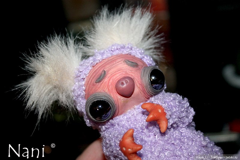 Новые существа) — Игрушки в смешанной технике (мех и глина): Арт (фото 6)