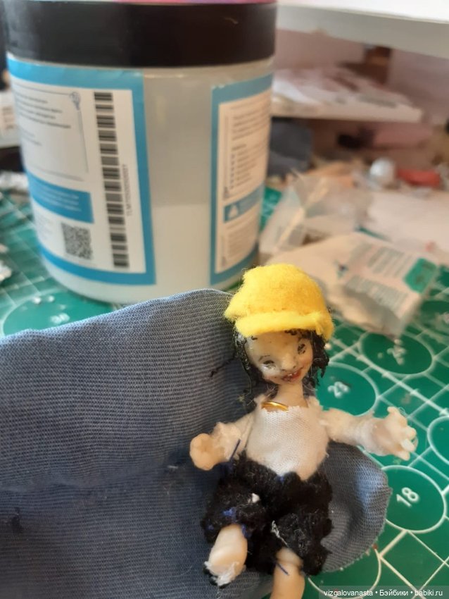 А вот и братик Василисы — Лепка авторских кукол: полимерная глина (фото 2)