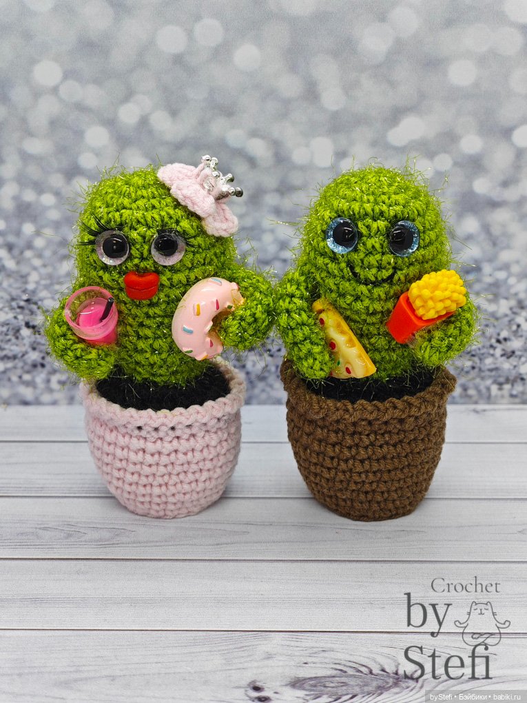 Кактусы — Вязаные игрушки и амигуруми: крючком