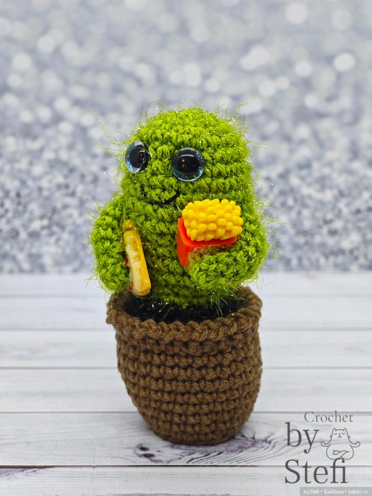 Кактусы — Вязаные игрушки и амигуруми: крючком
