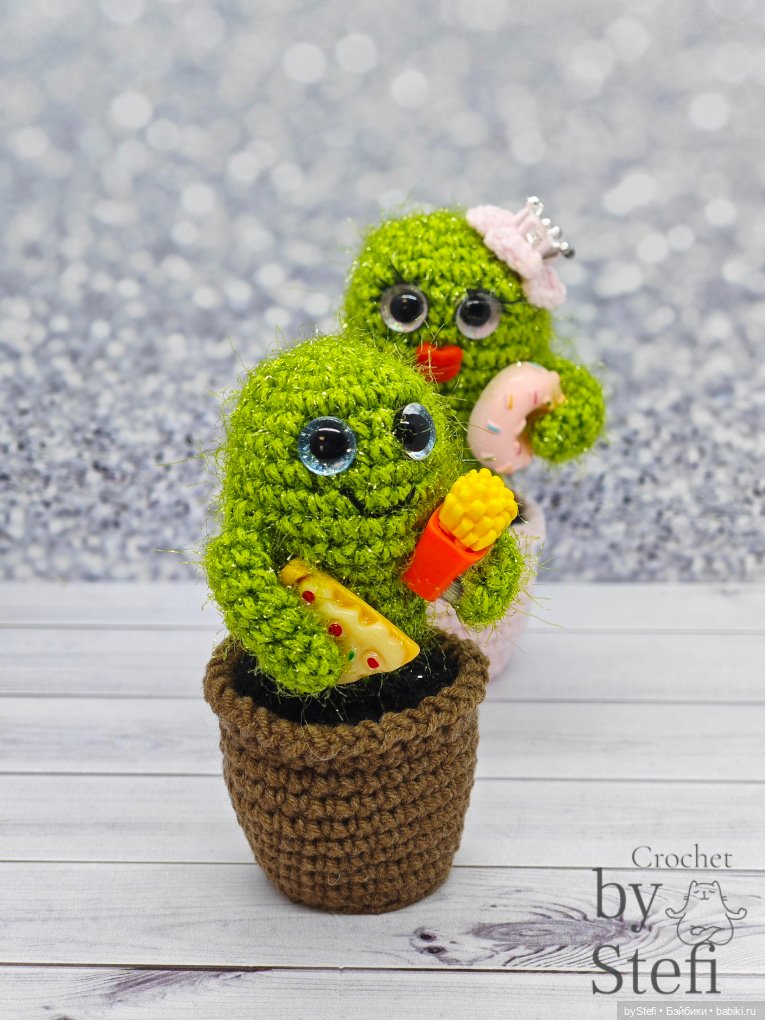 Кактусы — Вязаные игрушки и амигуруми: крючком (фото 9)