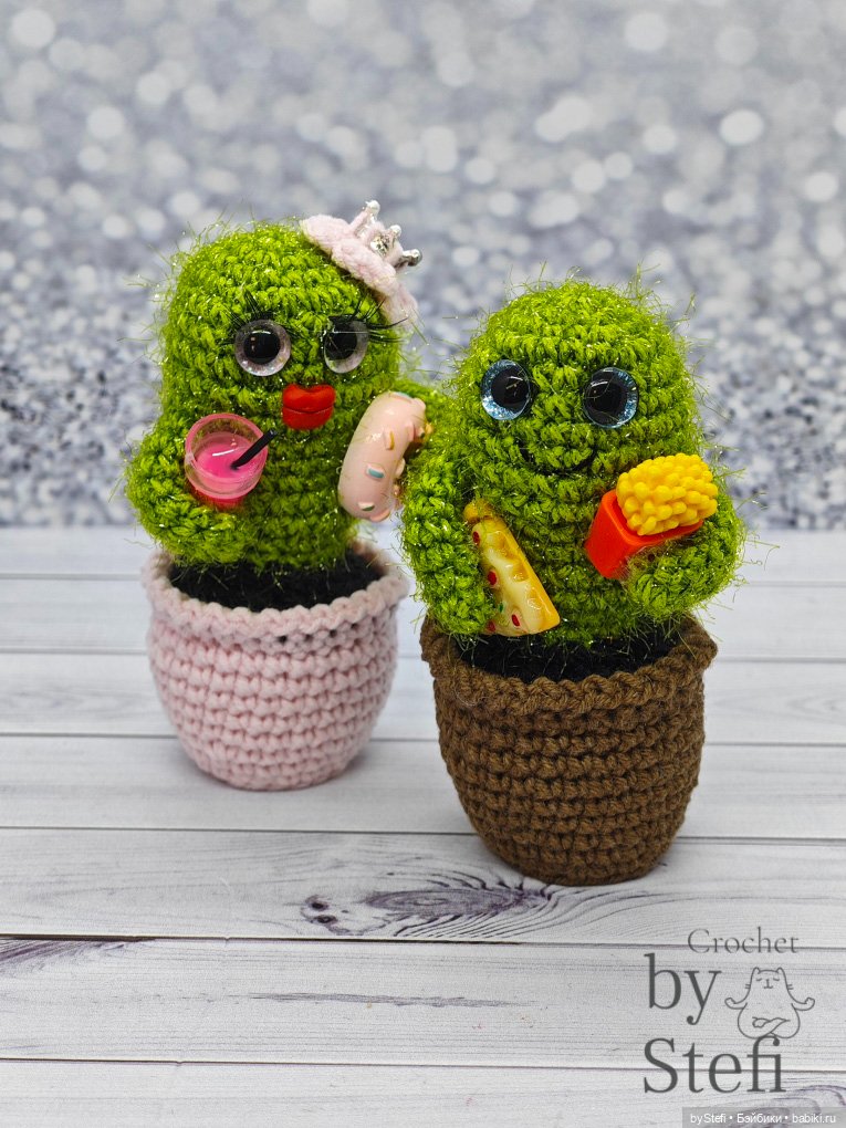 Кактусы — Вязаные игрушки и амигуруми: крючком (фото 8)