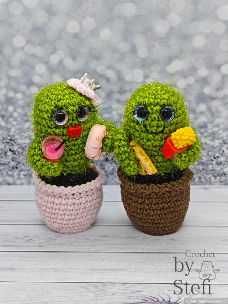 Кактусы — Вязаные игрушки и амигуруми: крючком (фото 2)