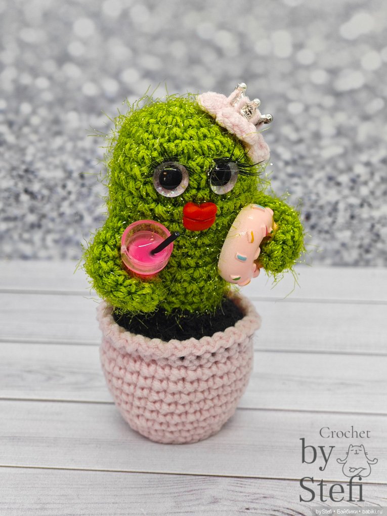 Кактусы — Вязаные игрушки и амигуруми: крючком (фото 7)