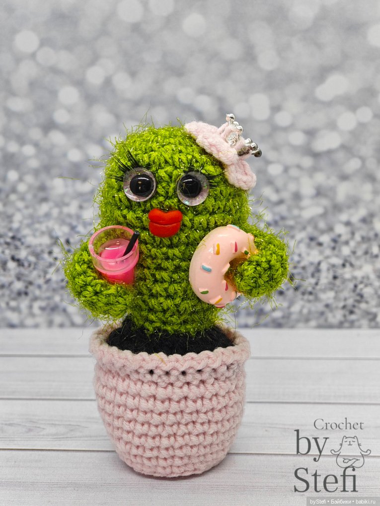 Кактусы — Вязаные игрушки и амигуруми: крючком (фото 4)