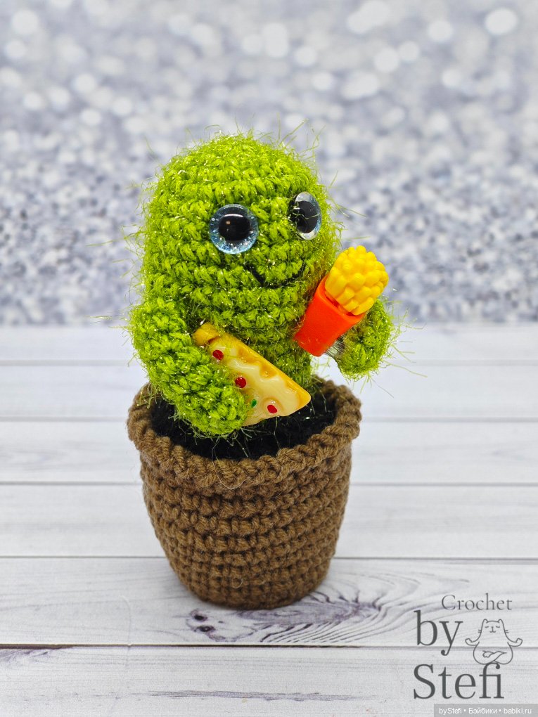 Кактусы — Вязаные игрушки и амигуруми: крючком