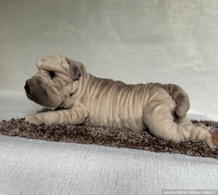 Шарпейка 🐾🐶🐕 — Игрушки в смешанной технике (мех и глина): Арт