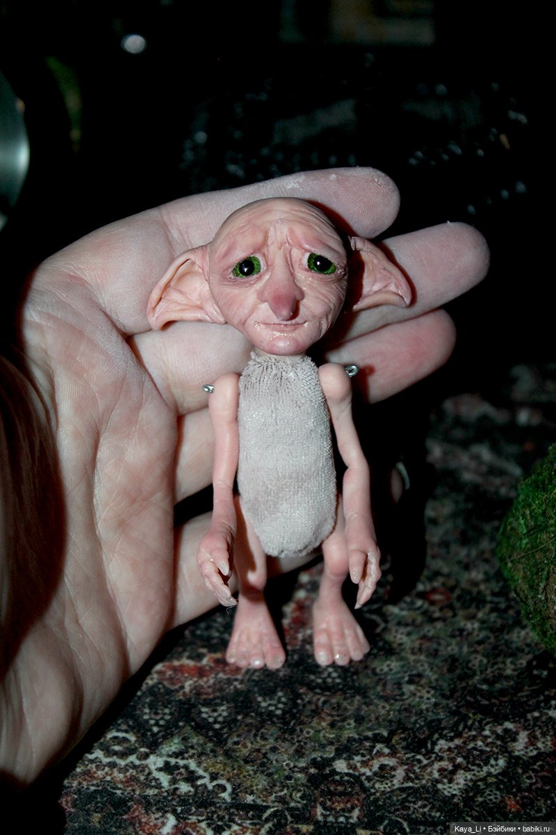 Домовый эльф — Авторские шарнирные куклы своими руками: лепка (фото 7)