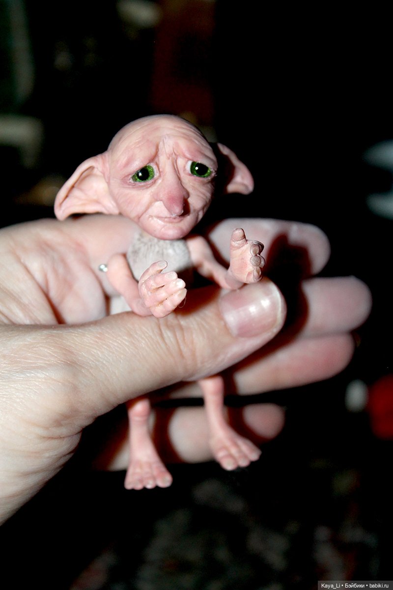 Домовый эльф — Авторские шарнирные куклы своими руками: лепка (фото 6)