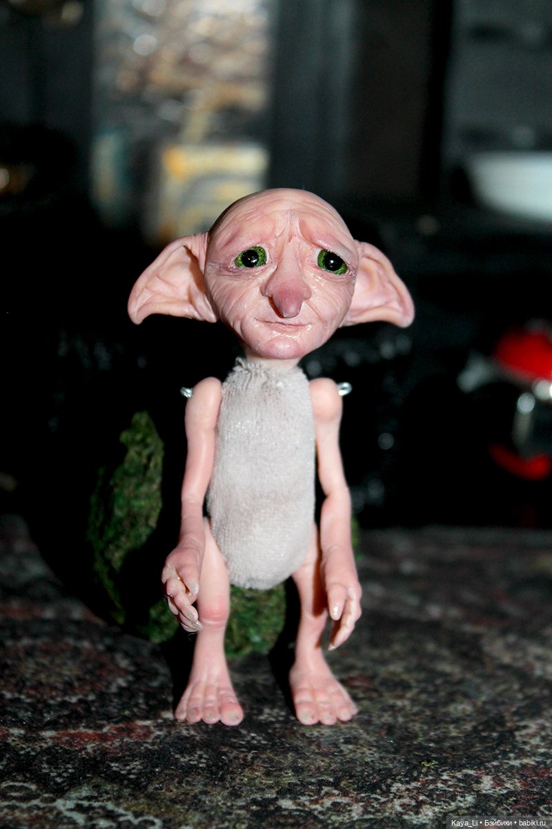 Домовый эльф — Авторские шарнирные куклы своими руками: лепка (фото 8)